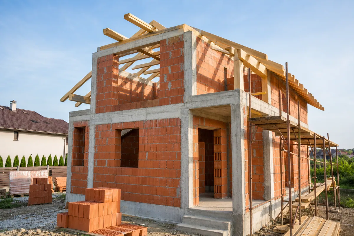 Case din cărămidă — imagine reprezentativă