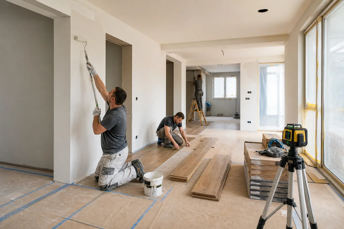 6. Finisajele interioare — exemplu pentru un proiect din Măxineni