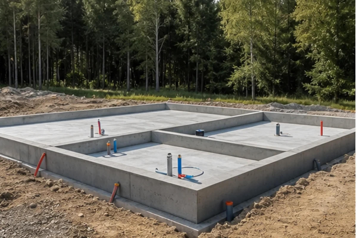Fundația și pregătirea amplasamentului pentru o casă modulară în Timișoara — etapă de execuție